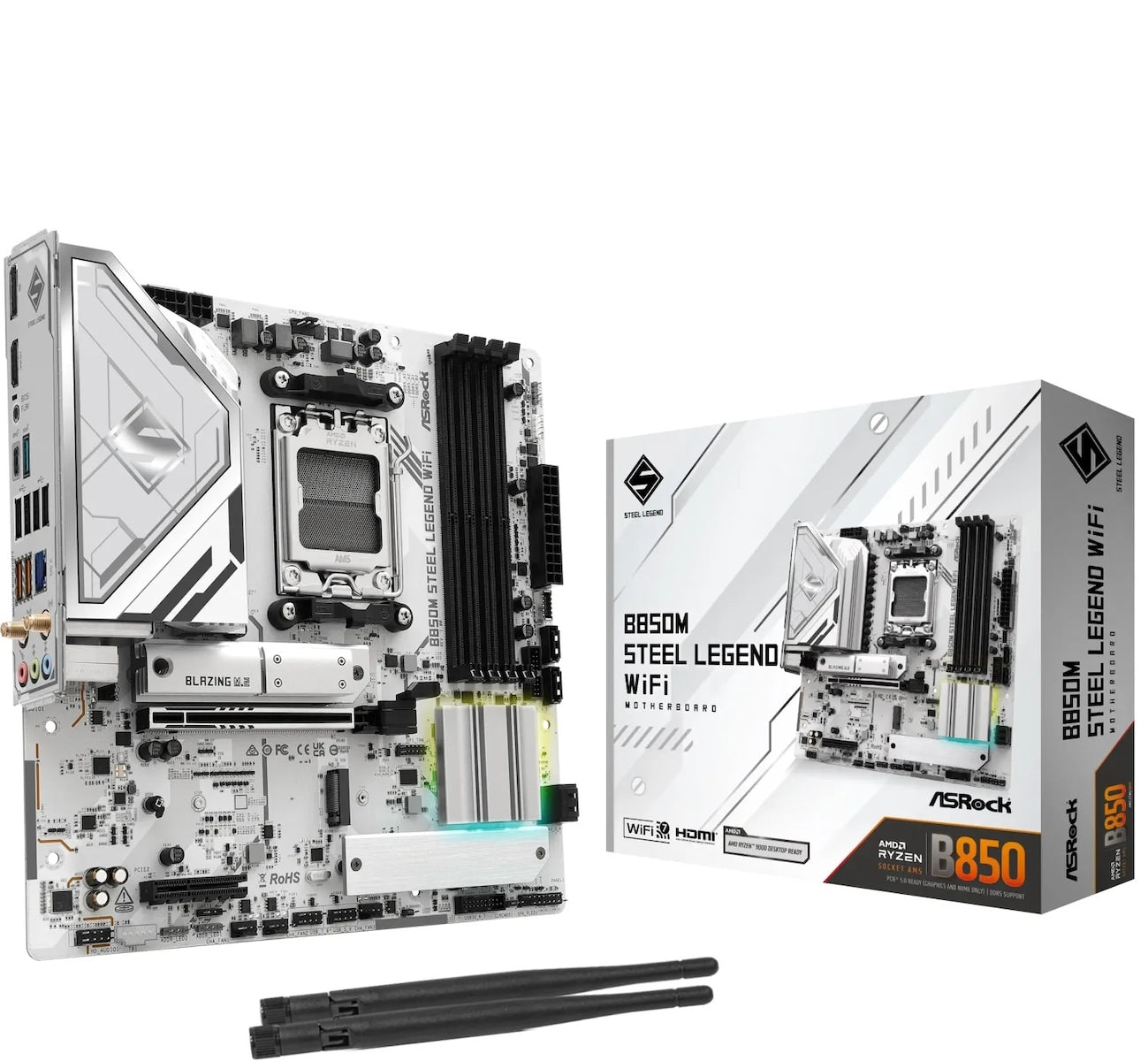 Asrock - B850M Steel Legend WiFi - Mainboard