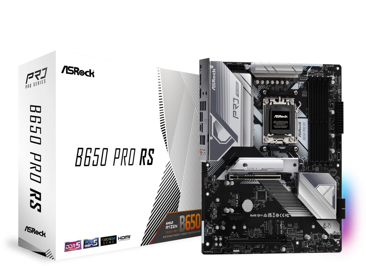 ASRock B650 Pro Rs Atx Am5 Amd - AMD Sockel AM5 (Ryzen Zen4) - Mainboard
