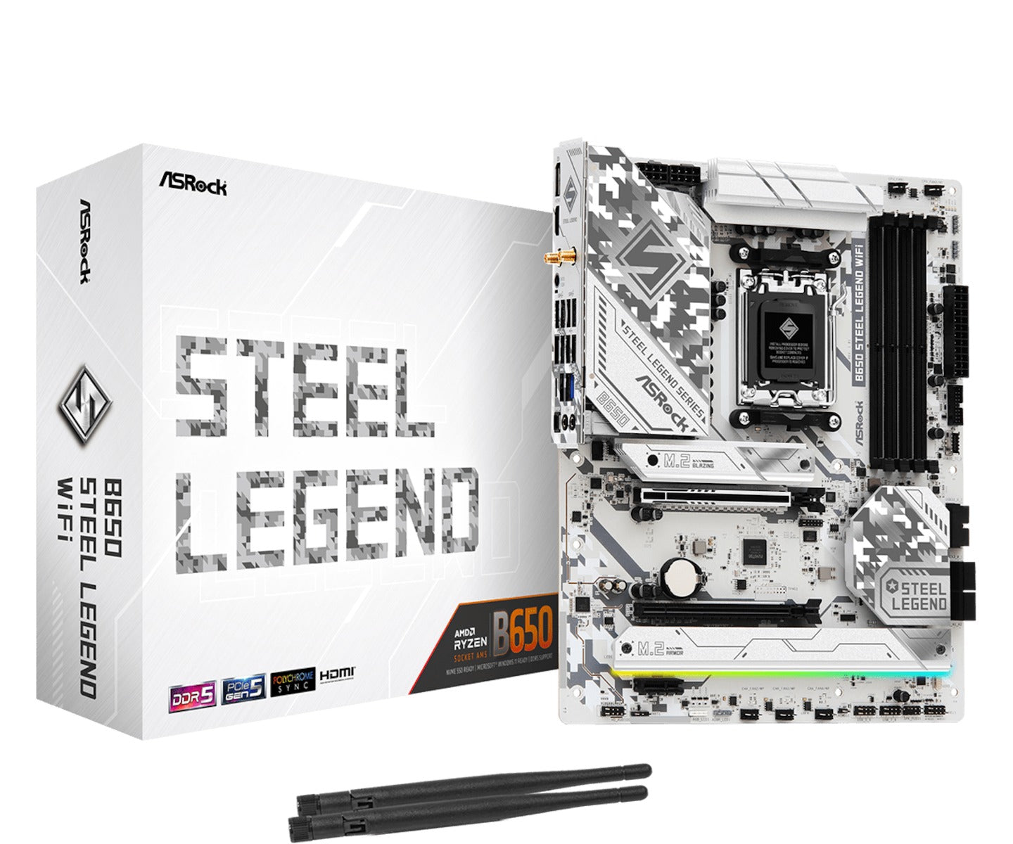 ASRock B650 Steel Legend WiFi - AMD Sockel AM5 (Ryzen Zen4) - Mainboard