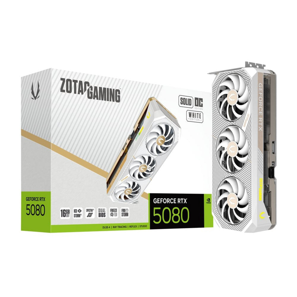 Zotac - GeForce RTX 5080 SOLID OC White Edition - Grafikkarte