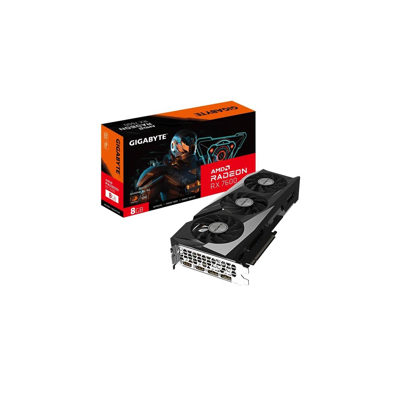 GigaByte - Radeon RX 7600 GAMING OC 8G - Grafikkarte