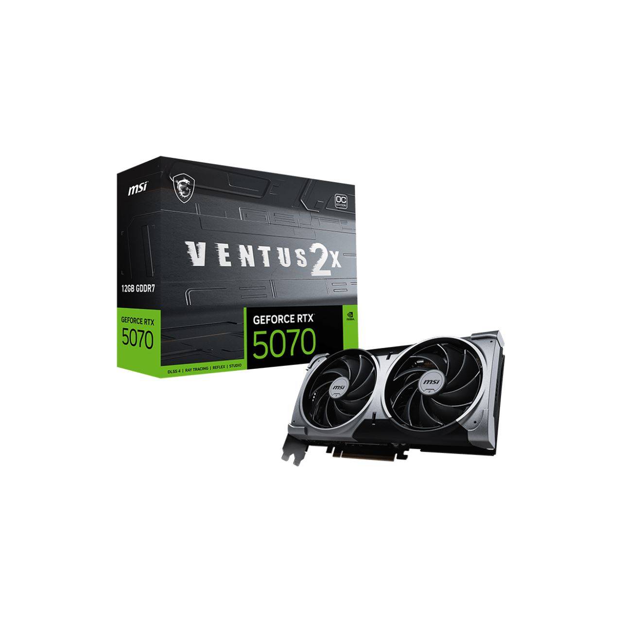 MSI - GeForce RTX 5070 12G VENTUS 2X OC - Grafikkarte