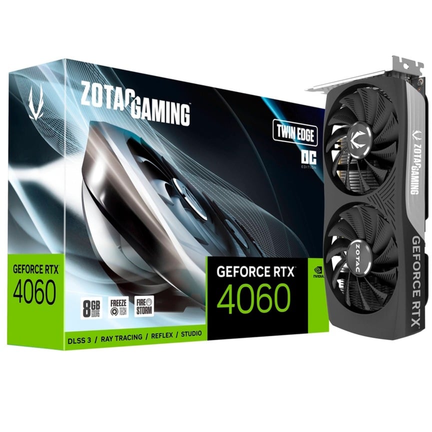 Zotac - GAMING GeForce RTX 4060 8GB Twin Edge OC - Grafikkarte
