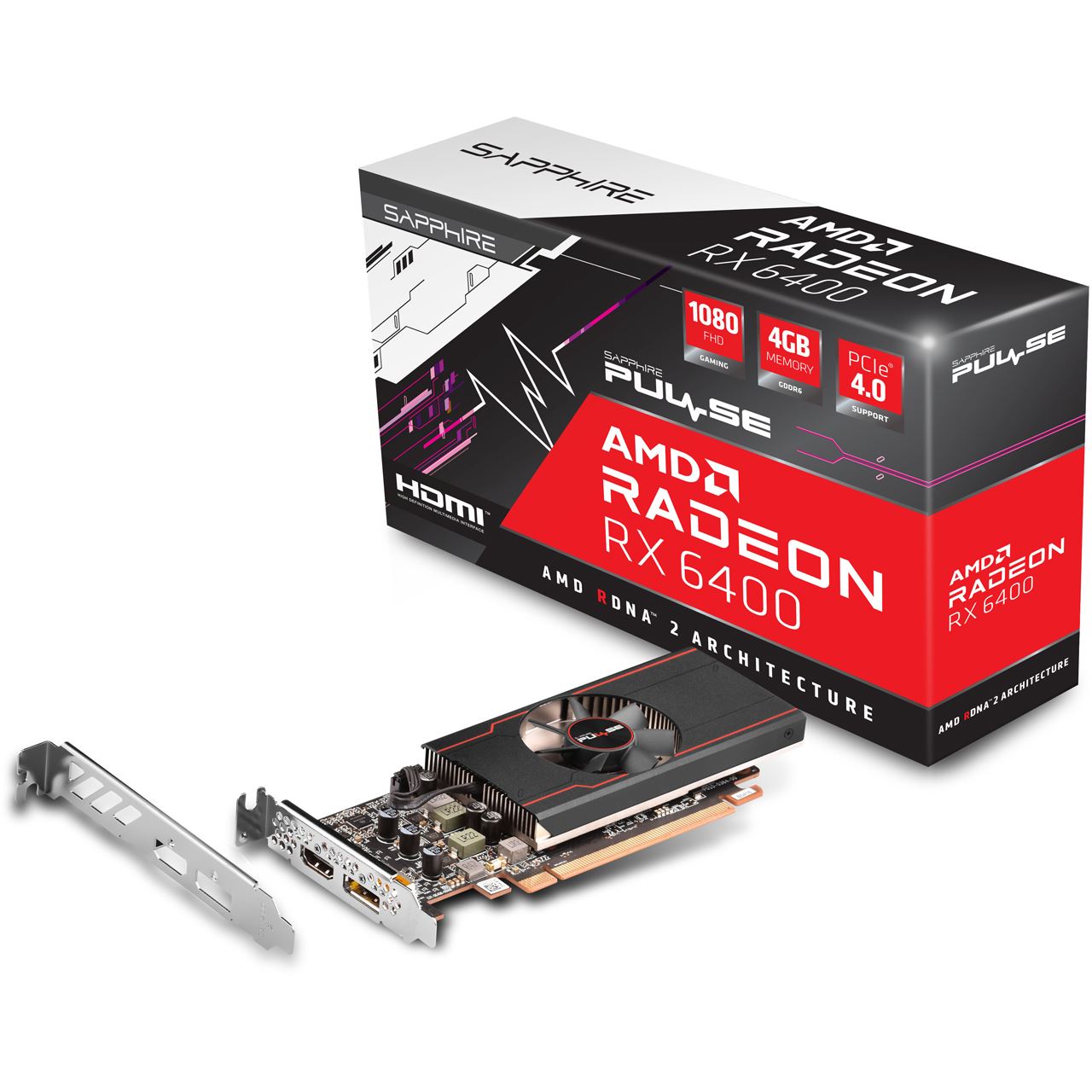 Sapphire - Radeon RX 6400 PULSE GAMING - Grafikkarte