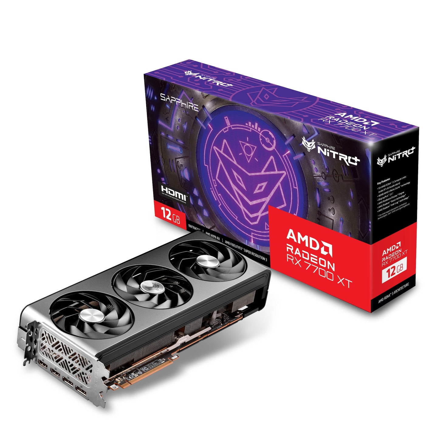 Sapphire - Radeon RX 7700 XT NITRO+ GAMING OC 12G - Grafikkarte