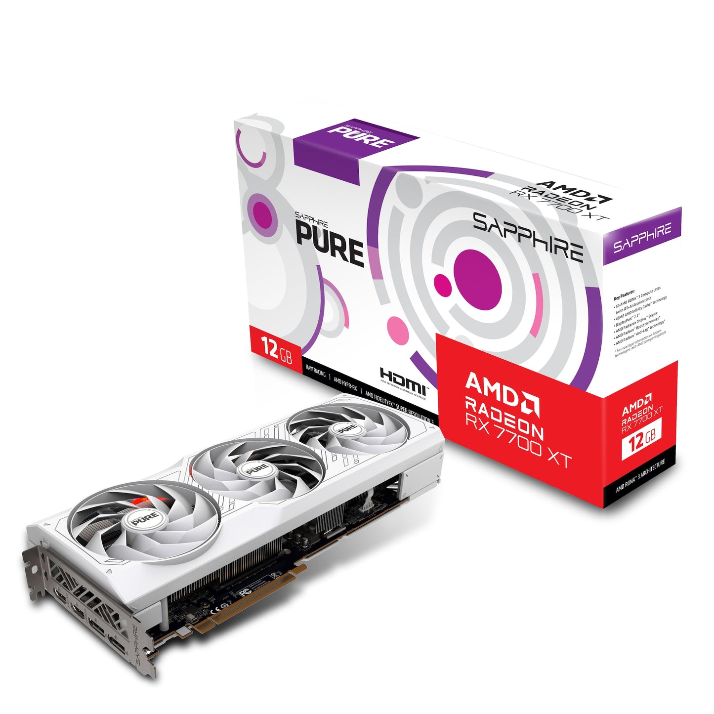 Sapphire - Radeon RX 7700 XT PURE GAMING OC - Grafikkarte