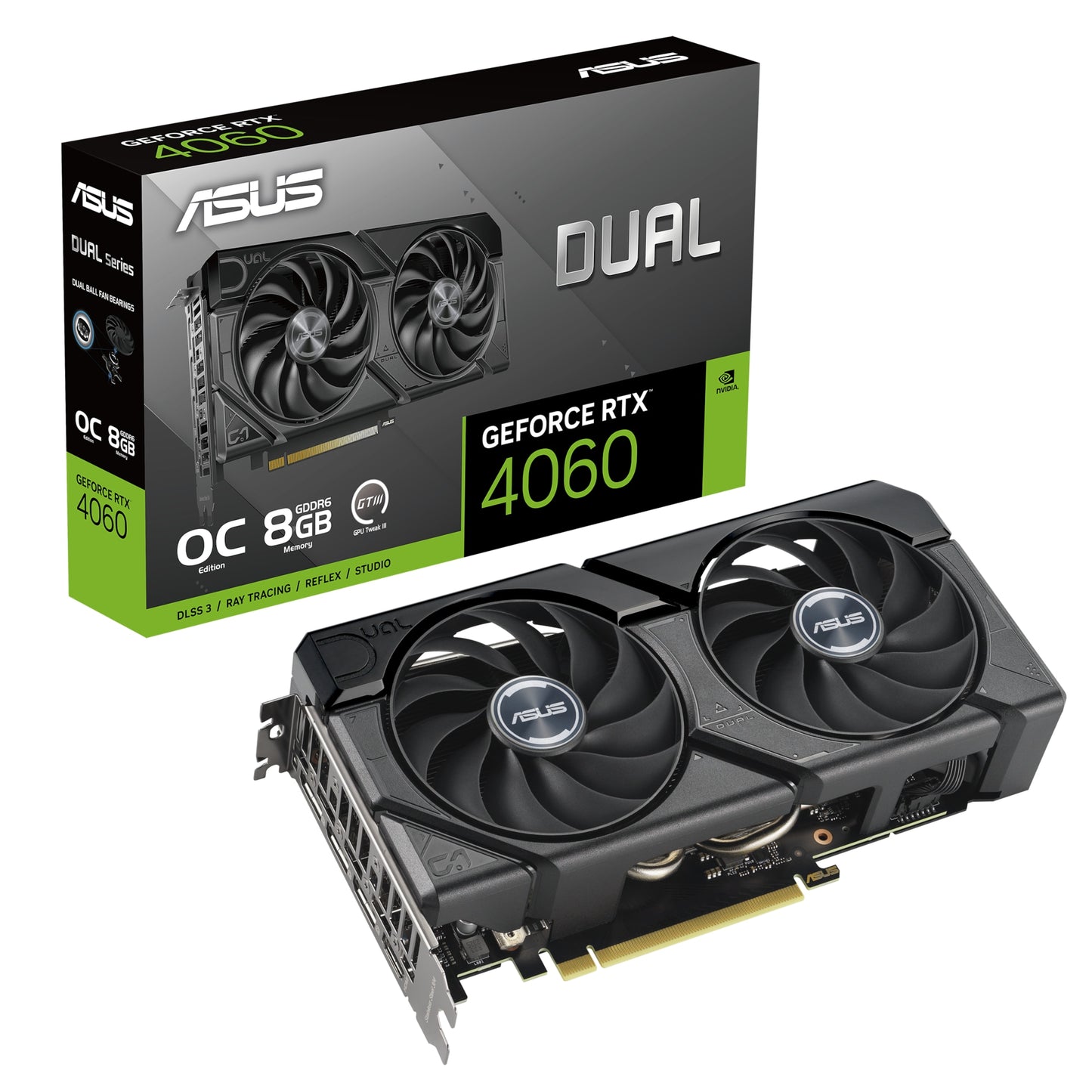 Asus - GeForce RTX 4060 DUAL OC EVO - Grafikkarte