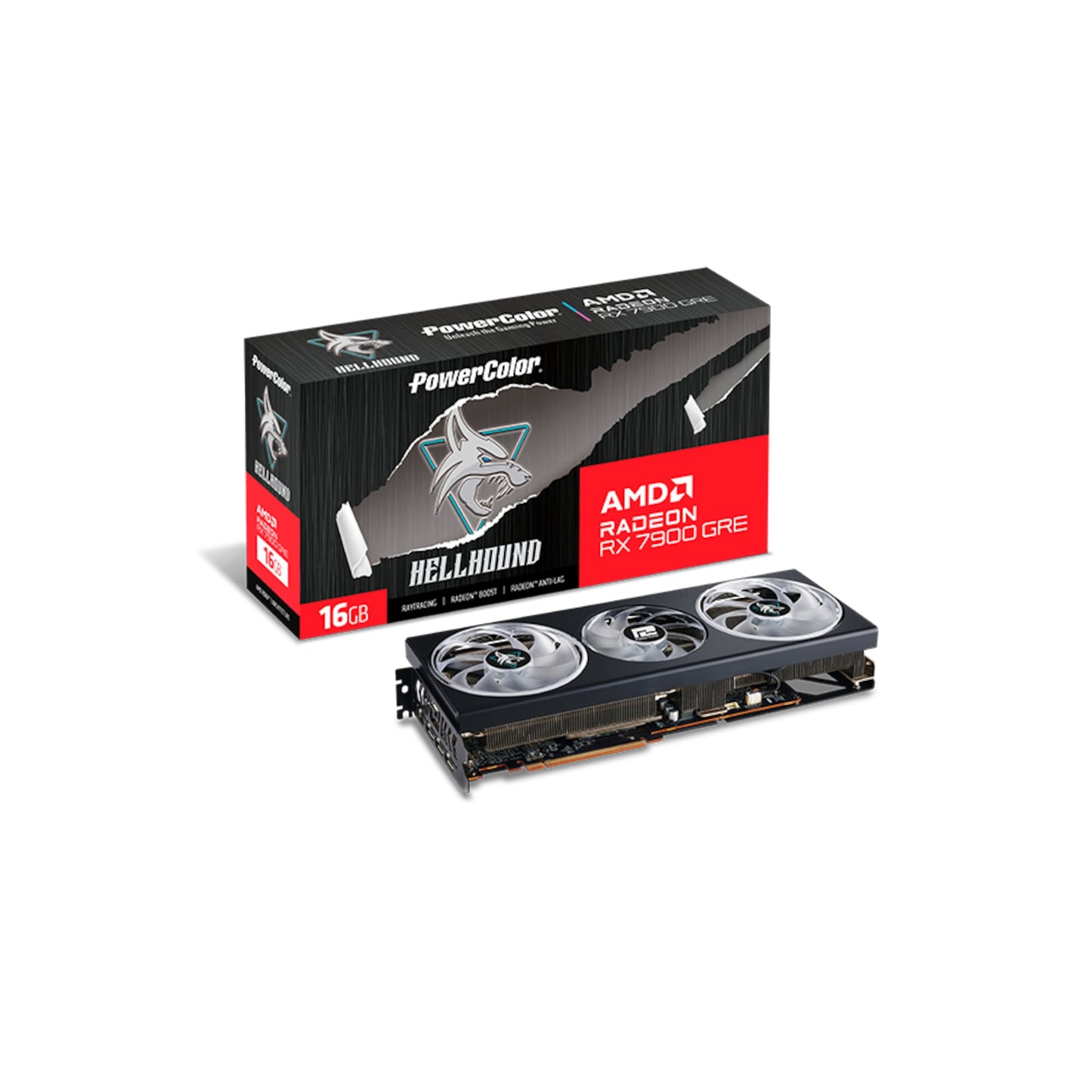PowerColor - Radeon RX 7900 GRE Hellhound 16GB OC, Grafikkarte