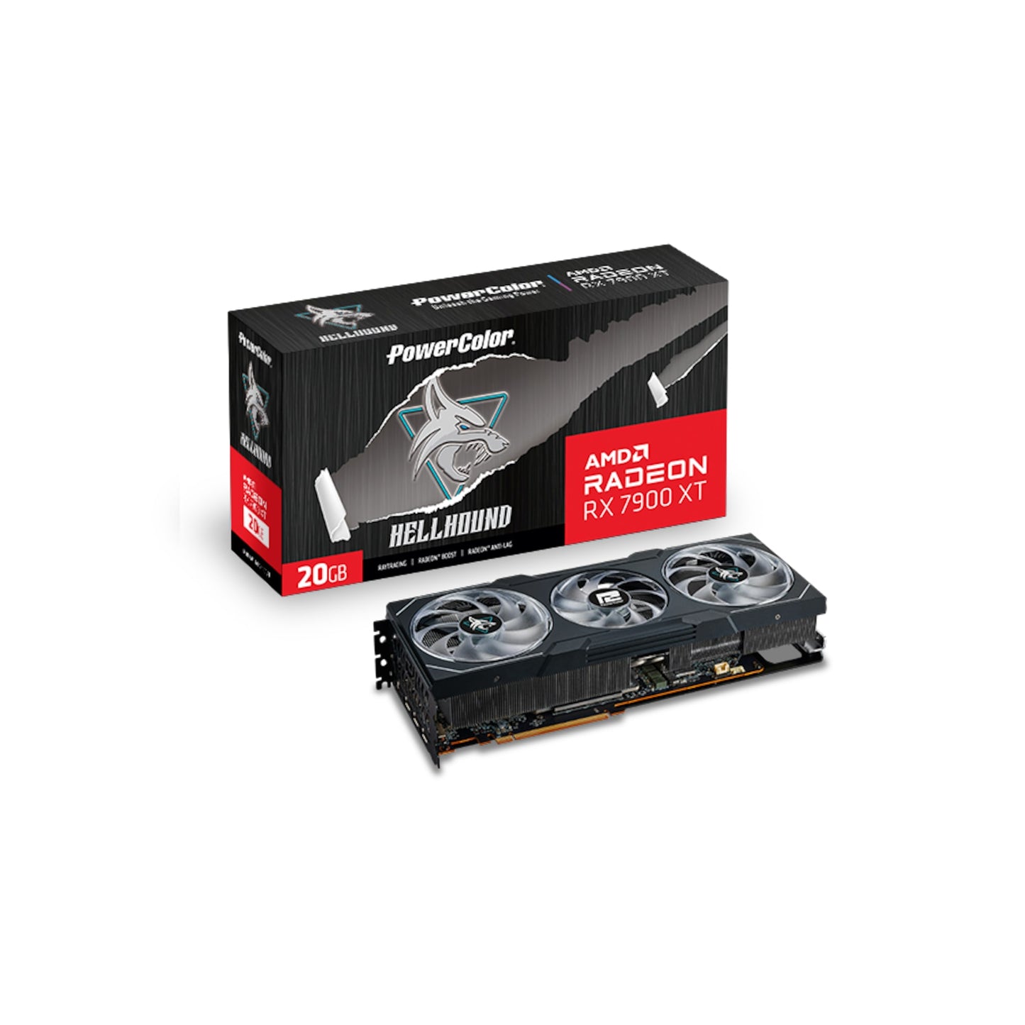 PowerColor - Radeon RX 7900 XT Hellhound 20GB OC, Grafikkarte