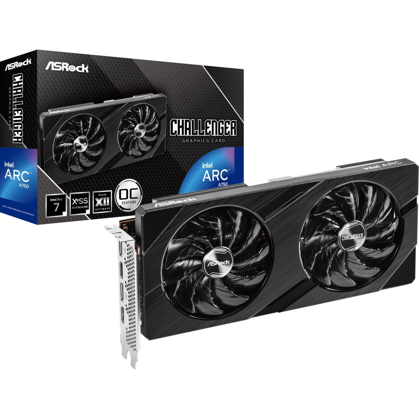 Asrock - Intel Arc A750 Challenger D 8GB OC - Grafikkarte