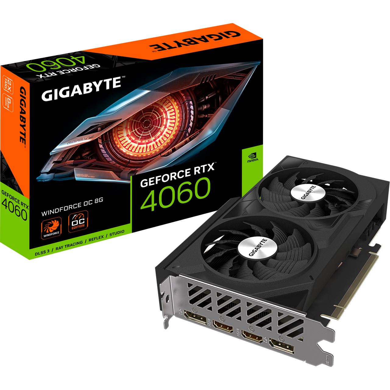 GigaByte - GeForce RTX 4060 WINDFORCE 2 OC - Grafikkarte