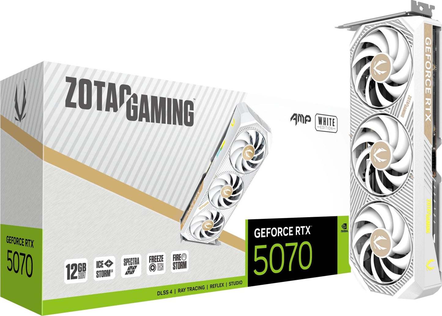 Zotac - GeForce RTX 5070 AMP WHITE Edition - Grafikkarte