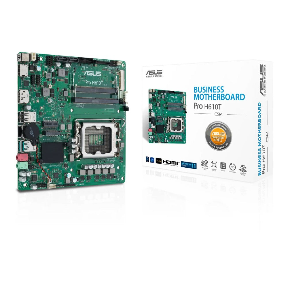 Asus - PRO H610T-CSM - Mainboard