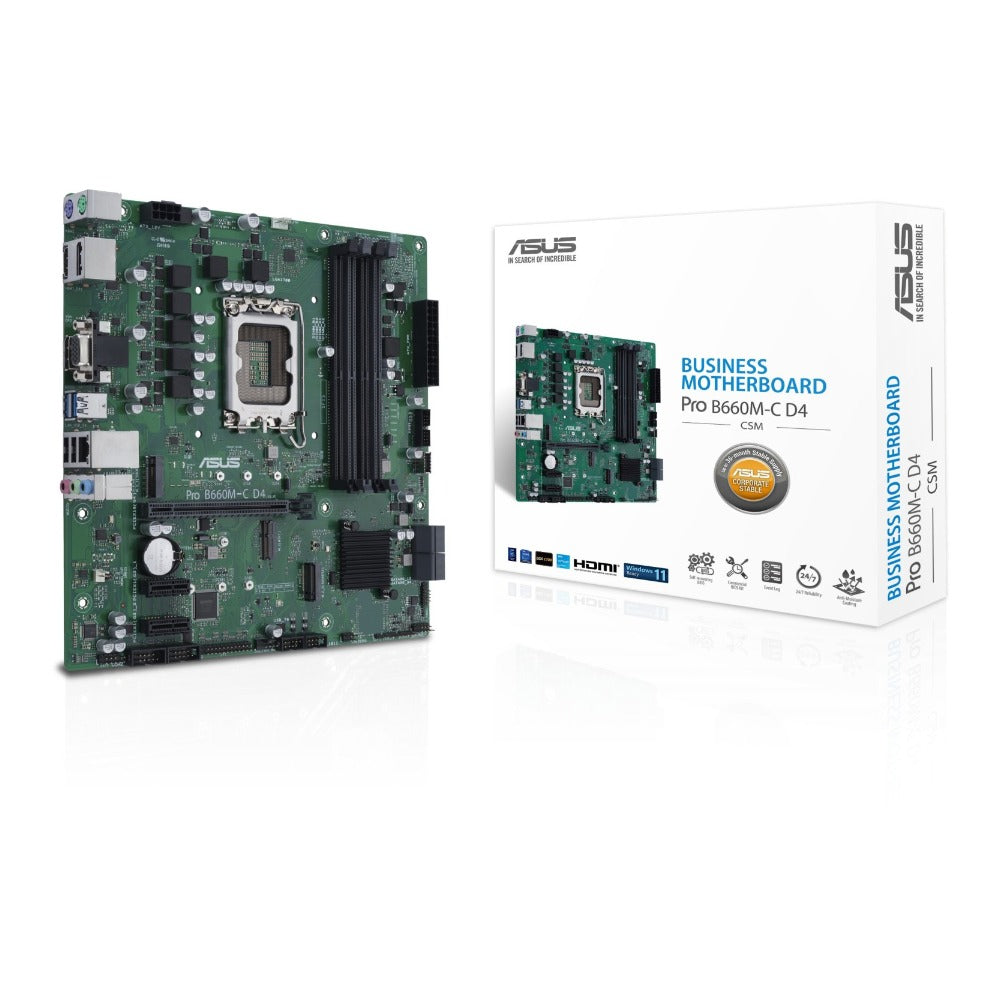 Asus - PRO B660M-C D4-CSM - Mainboard