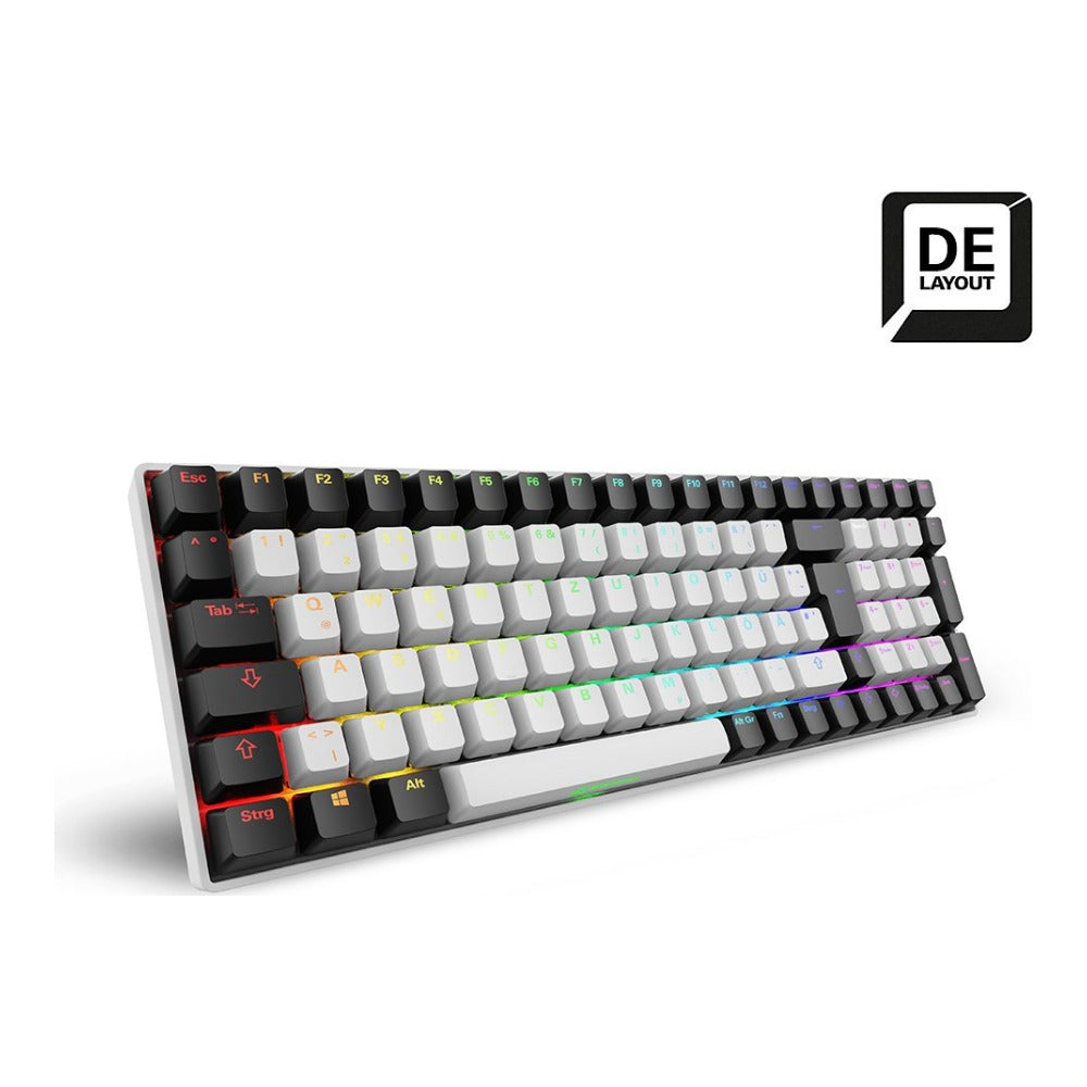 Sharkoon SKILLER Sgk50 S2 White Gaming Gateron Red - QWERTZ - Tastatur