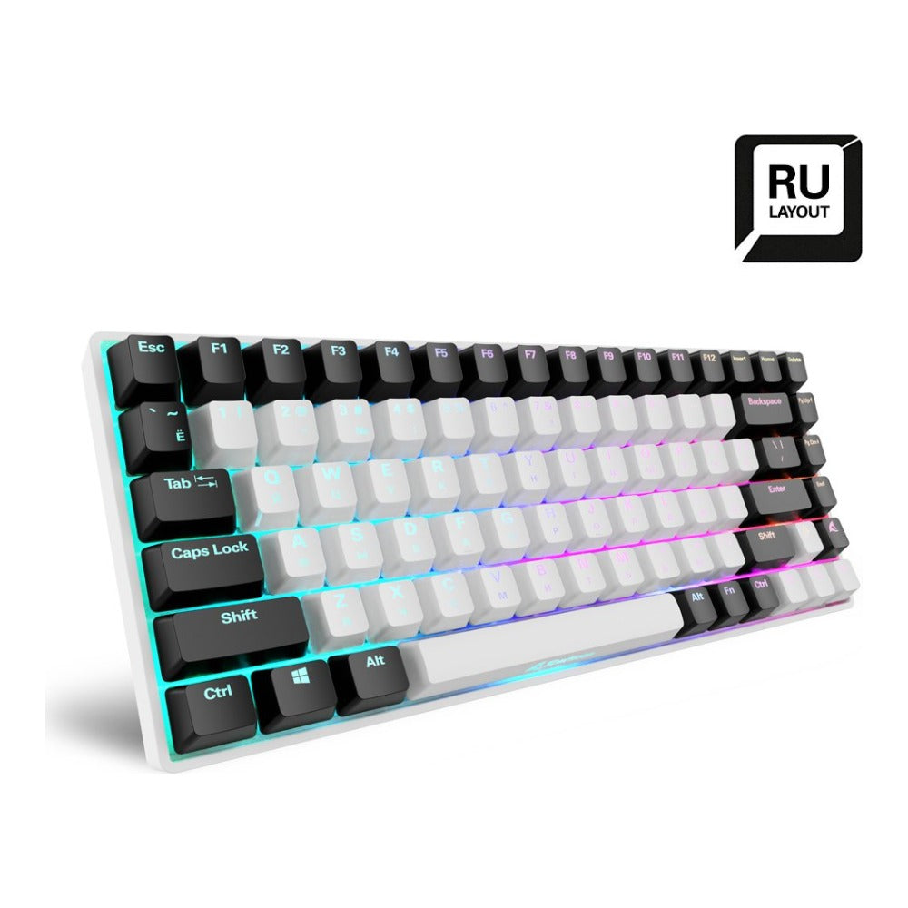 Sharkoon Sgk50 S3 White Gateron Yellow - 85 Tasten - Tastatur