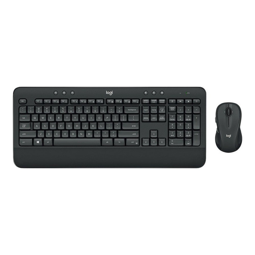 Logitech MK545 ADVANCED Wireless Keyboard and Mouse Combo - Volle Größe (100%) - Kabelgebunden - USB - QWERTZ - Schwarz - Maus enthalten - Tastatur