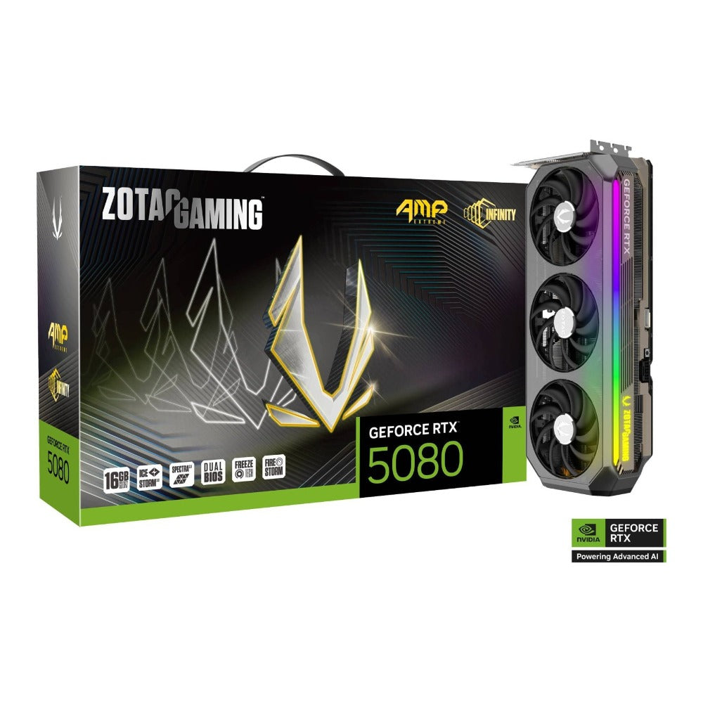 ZOTAC RTX5080 Gaming GeForce Rtx 5080 Amp Extreme Infinity ZT - B50800B - 10P - PCI - Express - Grafikkarte