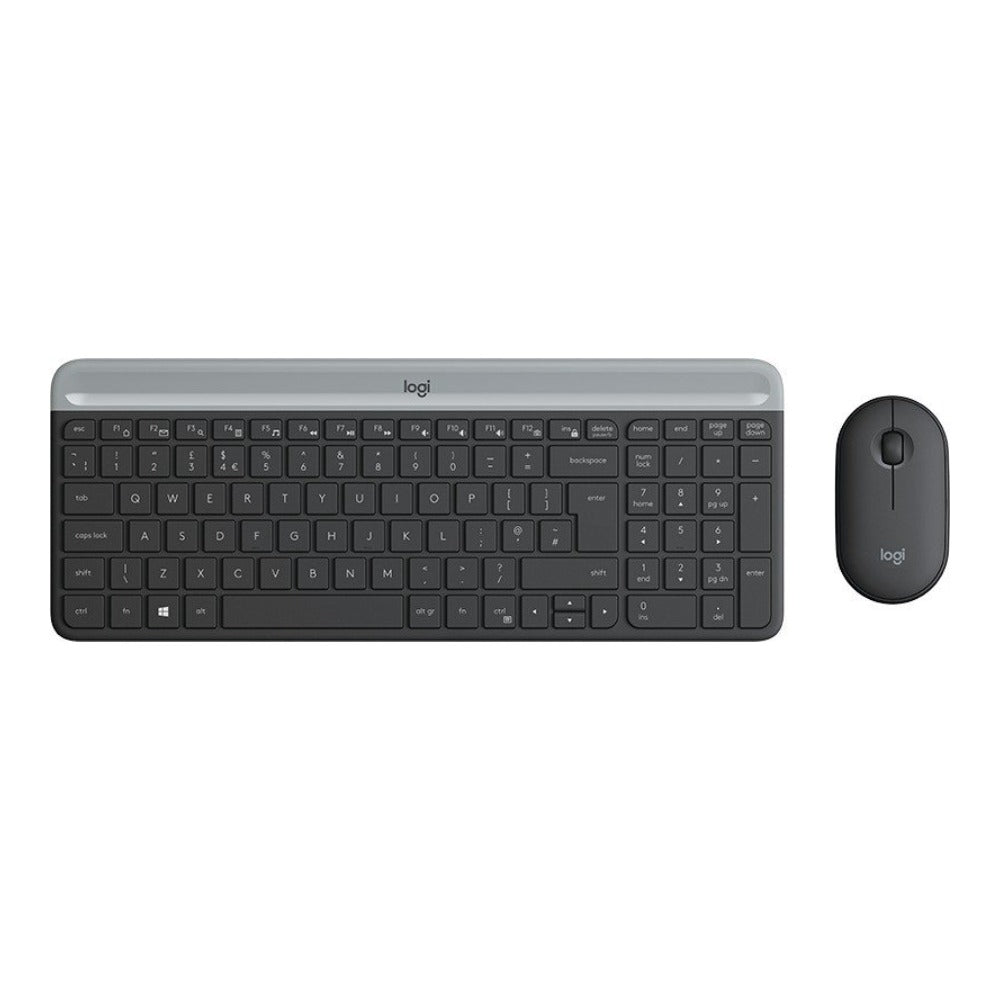 Logitech 920 - 009188 - Volle Größe (100%) - Kabellos - RF Wireless - QWERTZ - Graphit - Maus enthalten - Tastatur