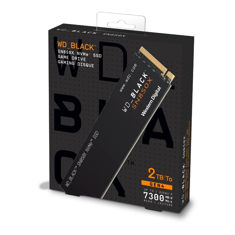 Western Digital WD_BLACK SN850X NVMe SSD 2TB, M.2 2280 / M-Key / PCIe 4.0 x4