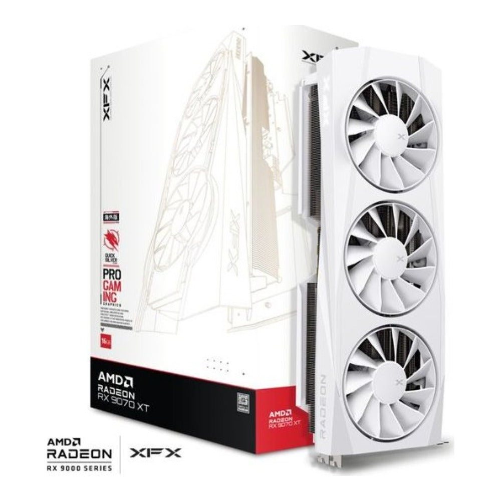 XFX Amd Radeon Rx 9070XT Quicksilver 9070 Xt Gaming Edition - PCI - Express - Grafikkarte