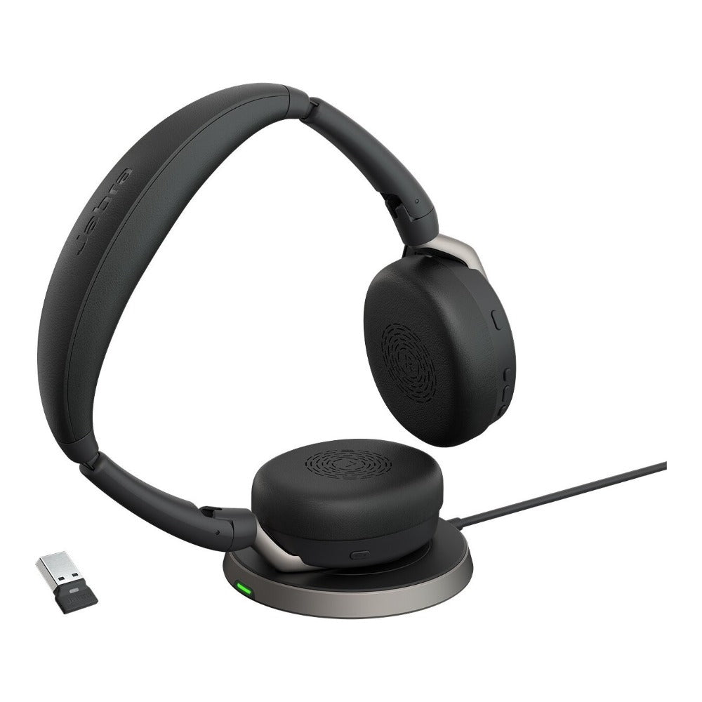 Jabra - Evolve2 65 Flex Duo WLC, mit Ladepad - Headset