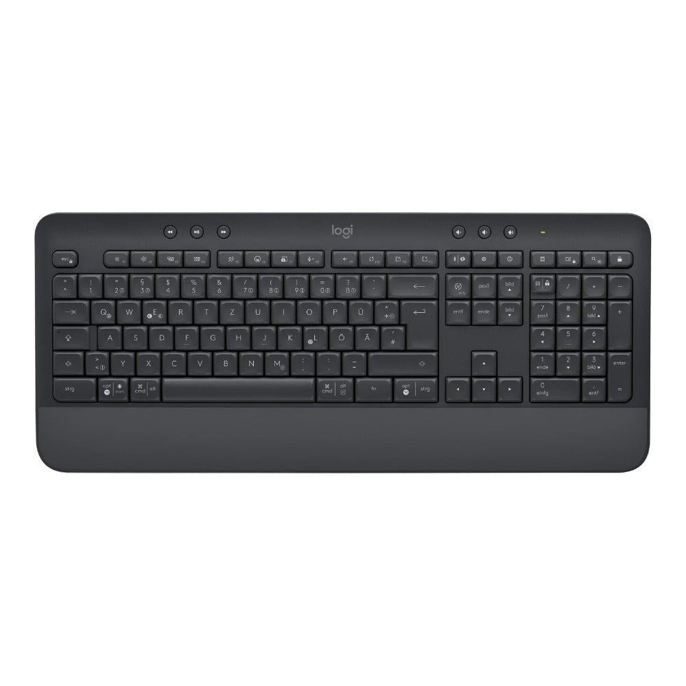 Logitech 920 - 010913 - Volle Größe (100%) - Kabellos - Bluetooth - Membran Key Switch - QWERTZ - Graphit - Tastatur