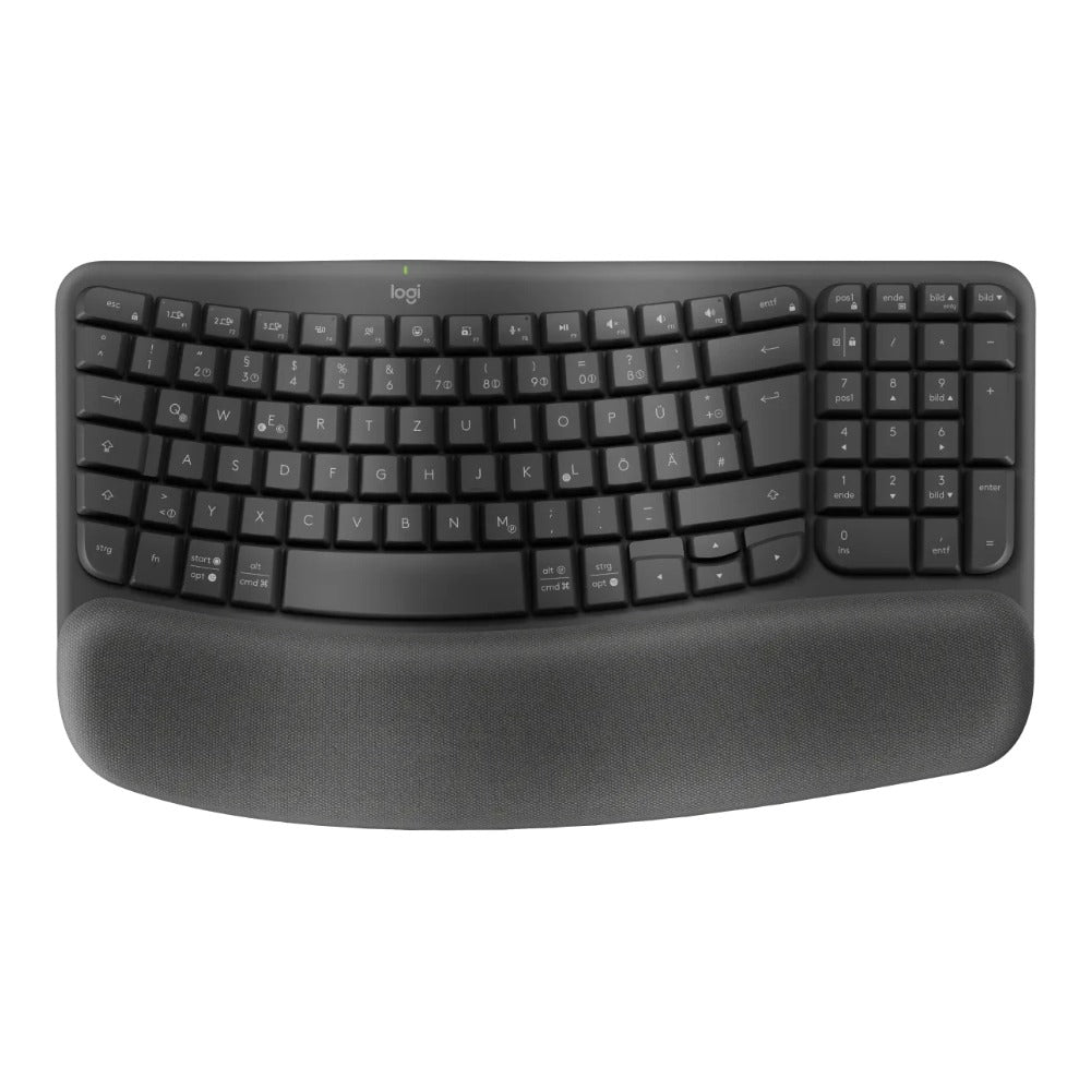 Logitech 920 - 012327 - Volle Größe (100%) - Kabellos - RF Wireless + Bluetooth - Membran Key Switch - QWERTZ - Graphit - Tastatur
