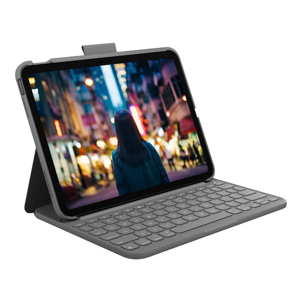 Logitech Slim Folio - QWERTZ - Deutsch - 1,8 cm - 1 mm - Apple - Slim Folio für iPad (A16) A16 Slim Folio für iPad (10. Generation) iPad (10. Generation) Slim... - Tastatur