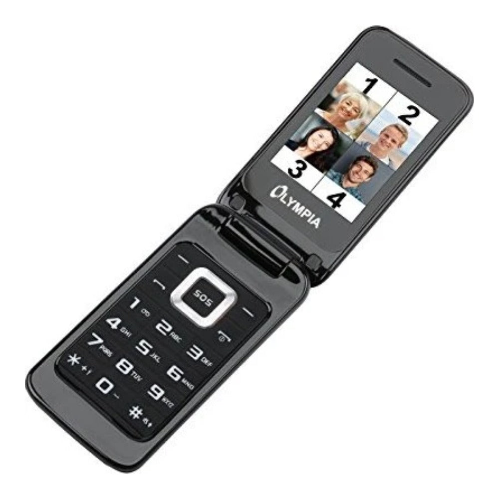 Olympia Luna - Klappgehäuse - Dual - SIM - 6,1 cm (2.4") - Bluetooth - 600 mAh - Schwarz - Mobiltelefon