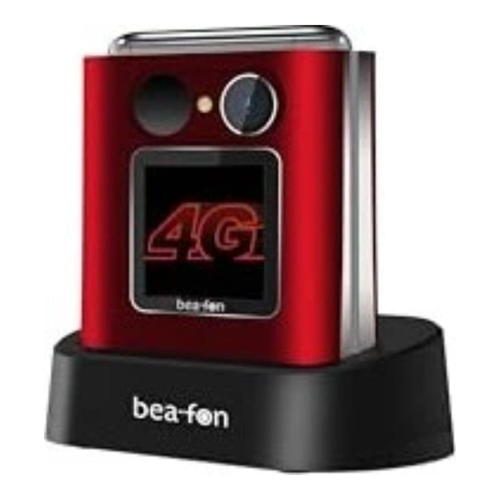Bea - fon Fold10 LTE rot - silber - Mobiltelefon