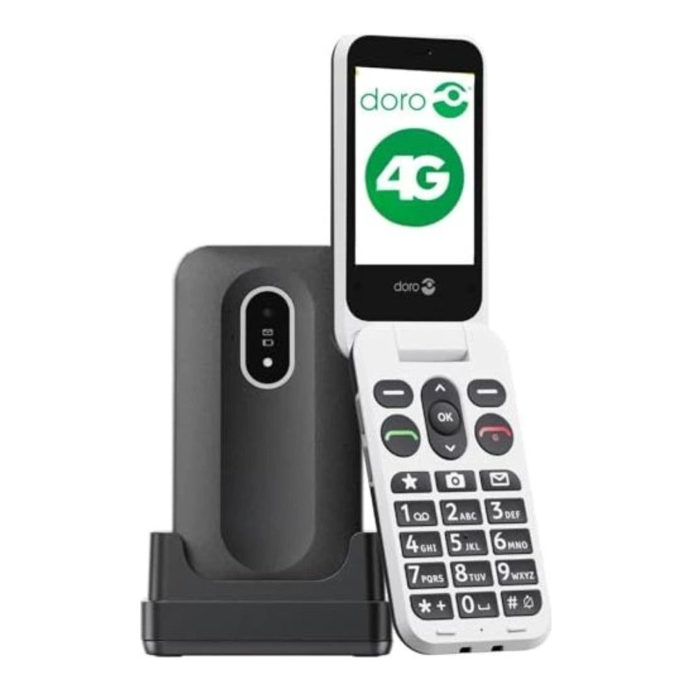 Doro Leva L20 - schwarz - weiß - 1.150 mAh - 7,11 cm - Mobiltelefon