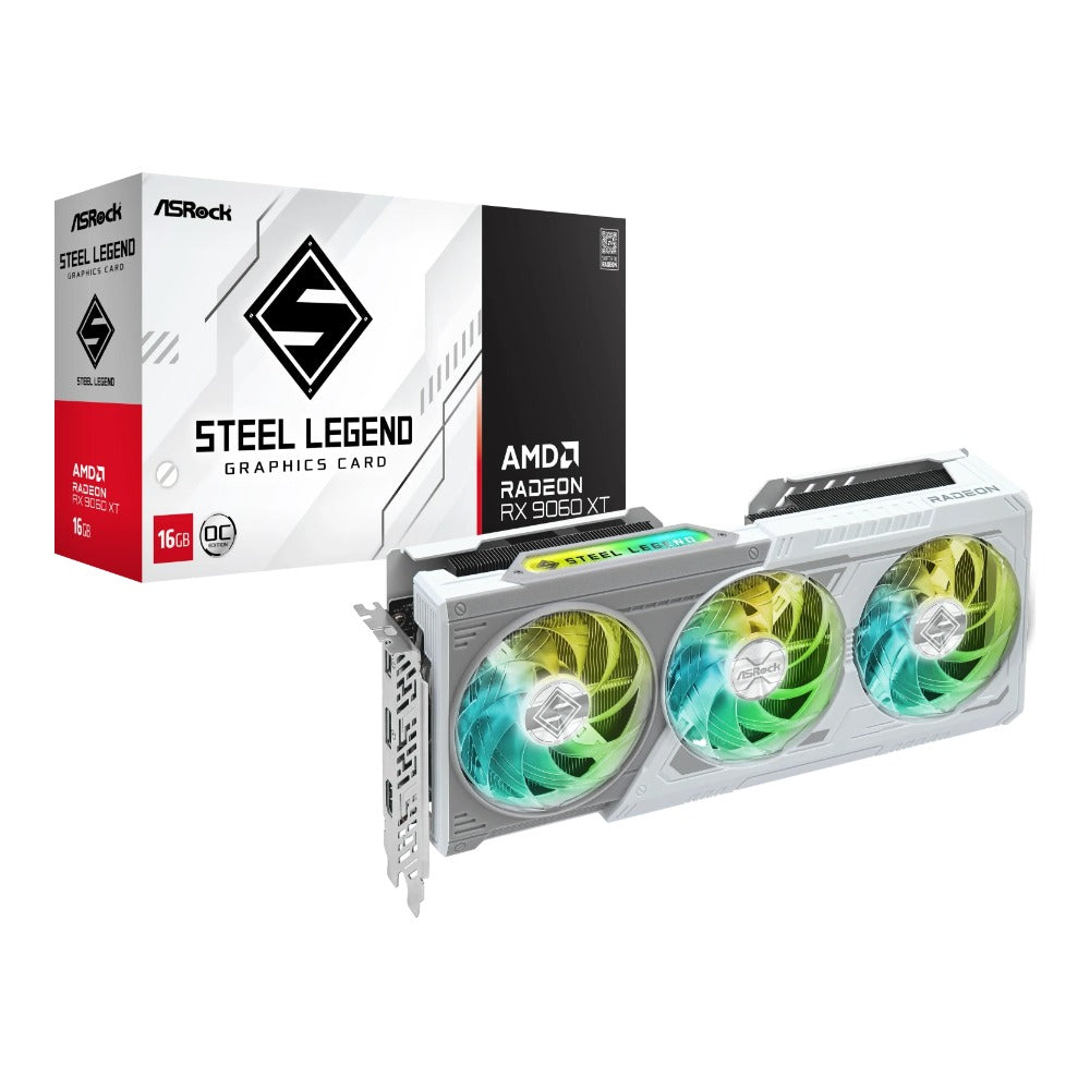 ASRock Radeon Rx 9060 Xt Steel Legend Oc - PCI - Express - Grafikkarte