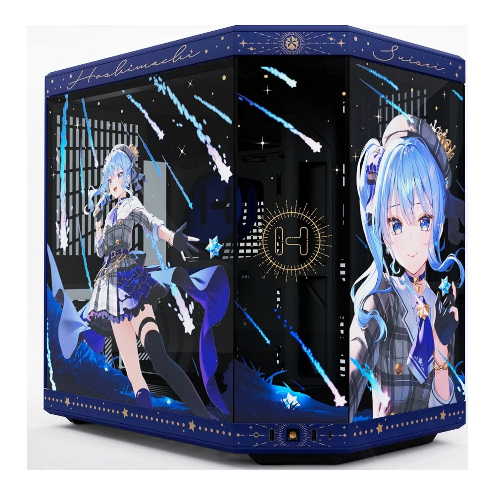 HYTE Y70 Hoshimachi Suisei blau Tempered Glass - ATX - Gehäuse
