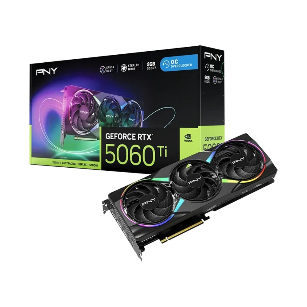 PNY GeForce Rtx 5060 Ti Epic - X Rgb Overclocked - PCI - Express - Grafikkarte