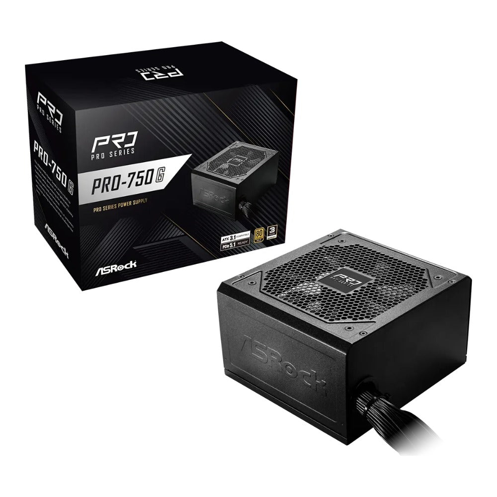 ASRock Pro Series Pro - 750G ATX 80+ Gold black - ATX - Netzteil