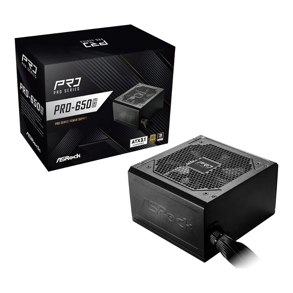 ASRock Pro Series Pro - 650G ATX 80+ Gold black - ATX - Netzteil