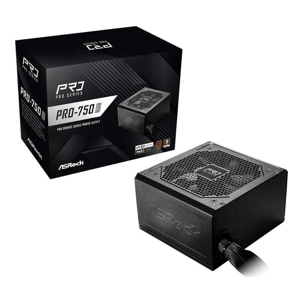 ASRock Pro Series Pro - 750B ATX 80+ Bronze black - ATX - Netzteil