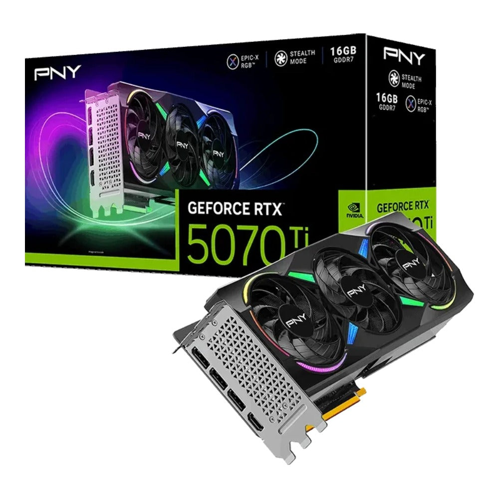 PNY GeForce RTX 5070 Ti ARGB Epic - X RGB OC - PCI - Express - Grafikkarte