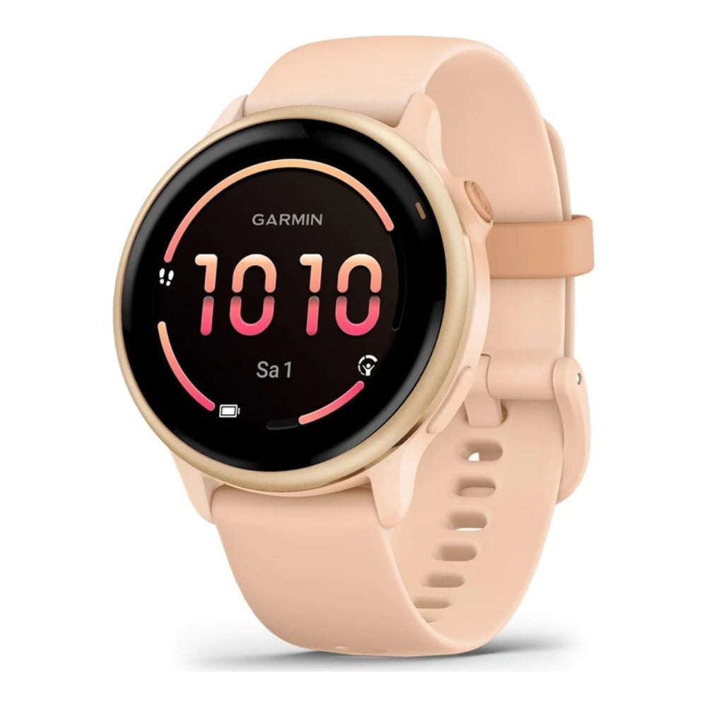 Garmin GPS - Sportuhr Vivoactive 6 Hellrosa - Smartwatch