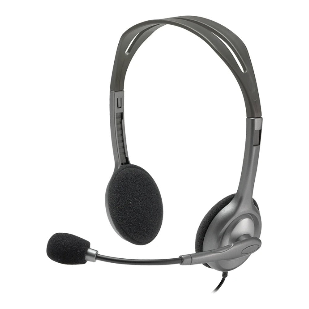 Logitech LGT - H110 - Kabelgebunden - Büro/Callcenter - 20 - 20000 Hz - 74 g - Kopfhörer - Grau - Dunkles Grau - Headset