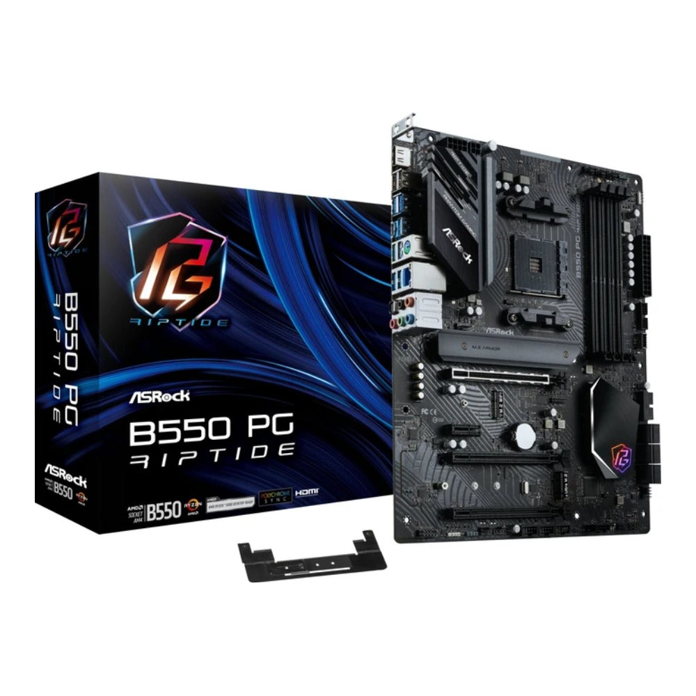 ASRock B550 PG Riptide - AMD - Sockel AM4 - AMD Ryzen 3000 Series - AMD Ryzen 5000 Series - DDR4 - SDRAM - 128 GB - DIMM - Mainboard