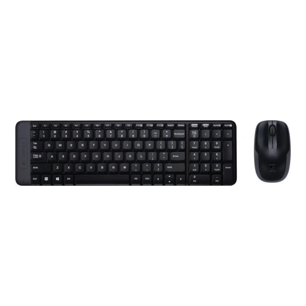 Logitech Wireless Combo MK220 - 1.000 dpi Optisch - QWERTY - Schwarz - Tastatur
