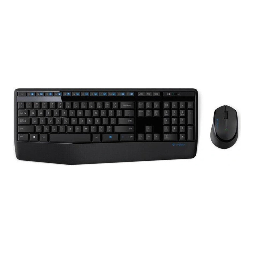 Logitech MK345 - Volle Größe (100%) - Kabellos - RF Wireless - QWERTY - Schwarz - Maus enthalten - Tastatur