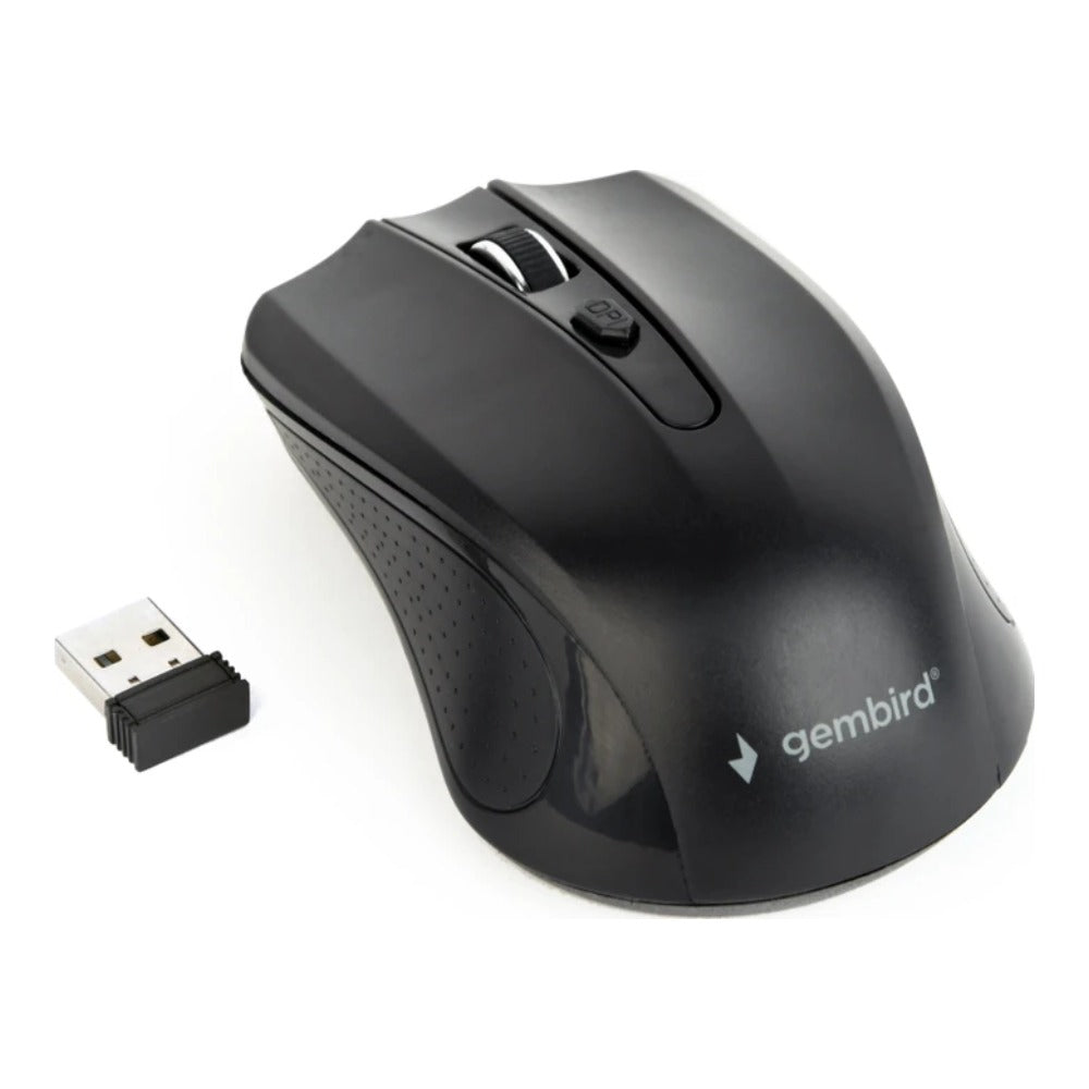 Gembird MUSW - 4B - 04 - Beidhändig - Optisch - RF Wireless - 1600 DPI - Schwarz - Maus