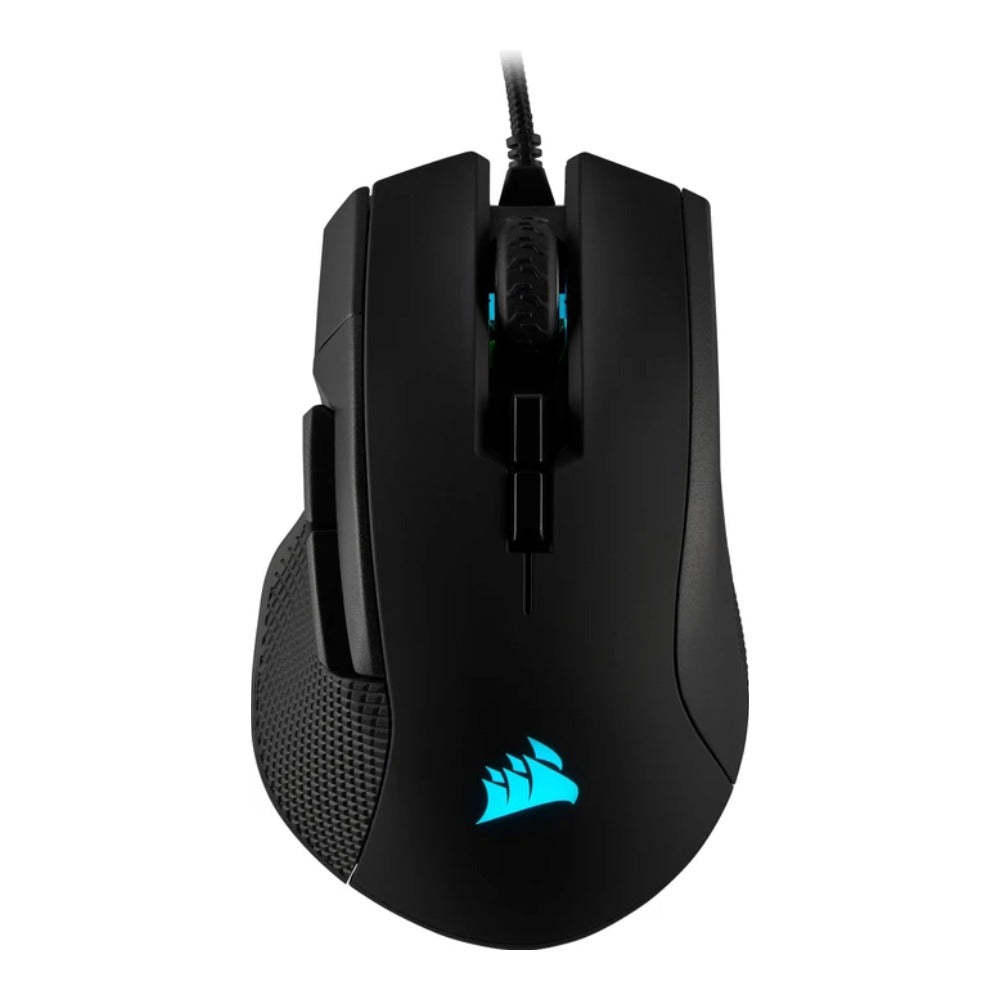 Corsair IRONCLAW RGB - rechts - USB Typ - A - 18000 DPI - Schwarz - Maus