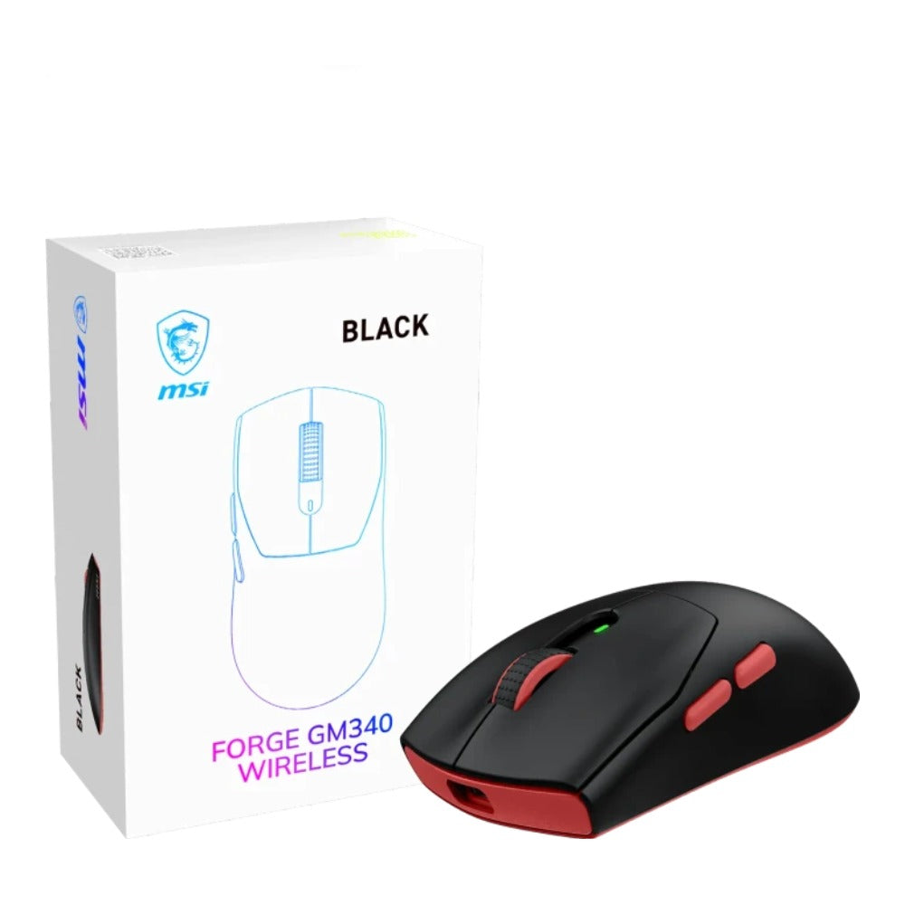 MSI Forge GM340 W Black WIRELESS Gaming Maus - Maus