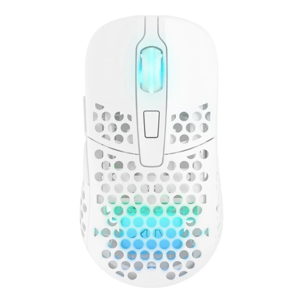 Xtrfy M42W - RGB - Beidhändig - Optisch - RF Wireless + USB Type - C - Weiß - Maus