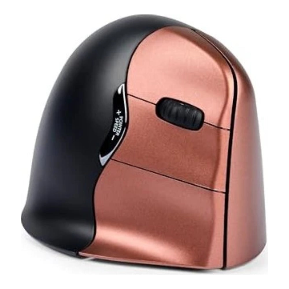 Evoluent VerticalMouse 4 - rechts - Optisch - RF Wireless - Schwarz - Braun - Maus
