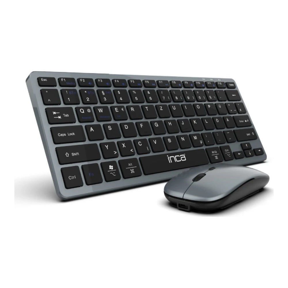 INCA IBK - 572BT - 60% - Kabellos - RF Wireless + Bluetooth - LED - Schwarz enthalten - Maus
